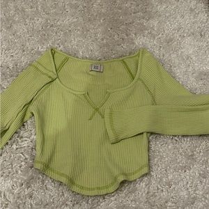 Urban Outfitters BDG Theo Notch Neck Long Sleeve Tee